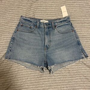 Abercrombie High Rise Mom Shorts